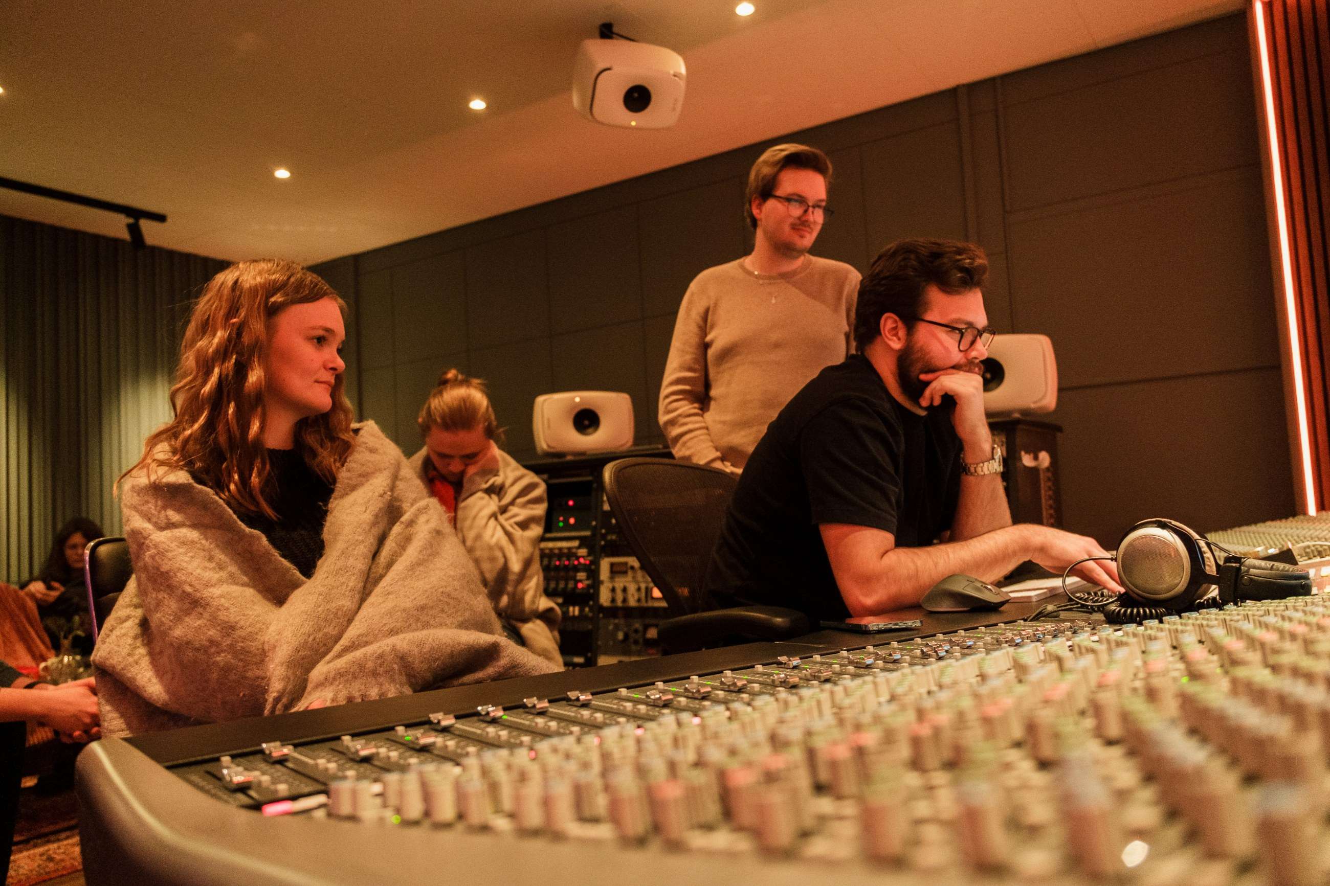 Recording session for Ellen’s first album