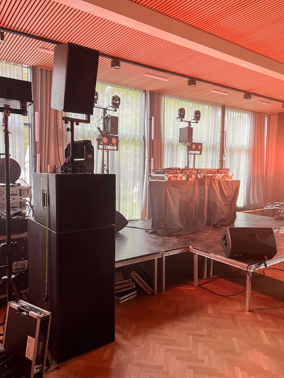 d&b setup for DJ
